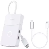 D-Link DUP-501 huby i koncentratory USB 3.2 Gen 1 (3.1 Gen 1) Type-C 5000Mbit/s Baltas