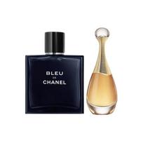 DIOR Kvepalai Tikri Kvepalai EDP 100ml + Azure Vyriški Tualetinis Vanduo EDT 150ml mėlyna