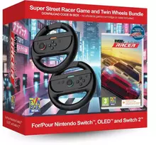 „Imp Tech Super Street: Racer“ žaidimas su dvigubais lenktyniniais vairais ir „Nintendo Switch 2“ konsolei