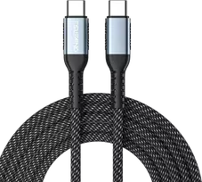 Oniverse USB-C į USB-C 100W greito įkrovimo laidas, 2 m – juodas