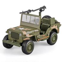 1:32 Willys GP Karinės visureigės transporto priemonės Lydinio Metalinis liejamas modelis Automobilis Namų madingas ir stalo ekrano ornamentas Gimtadienio dovana Žaislas kamufliažinė žalia spalva