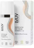 LUUV Super Glow Day Kreminis Vitamin C+D dieninis veido kremas, 50 ml