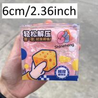 Moldable Squishy Cheese Cube Squeeze Toy Moldable Stress Ball Jumbo Cheese Non-Bounce Fidget Toy ASMR Sensory Anti-Stress Gift