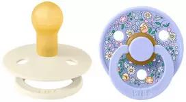 BIBS x Liberty Colour Round čiulptukų rinkinys 1 dydis (0 - 6 mėn.) Chloe Meadow Ivory Mix