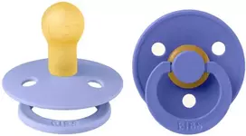 BIBS Colour Round čiulptukų rinkinys 2 dydis (6 - 18 mėn.) Hush / Grape