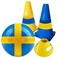 Sportme Futbolo rinkinys ŠVEDIJA - Kamuolys ir kūgiai