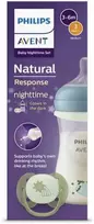 Philips Avent SCD838/17 Buteliukas 260ML Night + Čiulptukas responsywny Night Natural