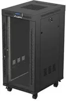 Lanberg stovima 19" 24U 600x800 juoda spinta su stiklinėmis LCD durimis V2
