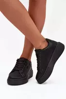 Laisvalaikio batai juodi su platforma kasdienai Step in Style