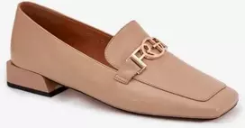 Moteriški mokasinai iš natūralios odos su 2,5 cm kulnu