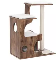 Songmics Kačių medis 66x42x88 cm Rudas MDF