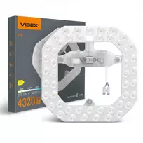 Lubinis šviestuvas Magnetinis LED modulis plafonams 32W 4320Lm 3000-4000-6500K IP20, VIDEX VL-MLC-32C – Magnetinis fiksavimas senų šviestuvų modernizavimui