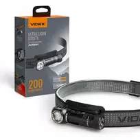 Įkraunamas LED žibintuvėlis Luminus SST20 10W + SMD Raudonas, 200Lm 5000K, Li-ion AA 1.5V 2200mAh, VIDEX VLF-A056H – Universalus 90 laipsnių kampinis žibintuvėlis su magnetu pagrinde un galvos dirželiu