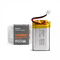 Įkraunama baterija VIDEX Li-pol 850mAh, VLF-B902540-85 – Aukščiausios kokybės ličio polimero atsarginis maitinimo elementas su sertifikuota talpa