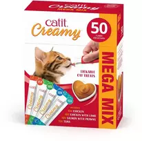 Catit - Creamy Premium Treat for Cats - Chicken - Multi Pack (50x10g)