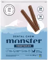 Monster Pet Food „Monster“ naminių gyvūnėlių maistas – šunų dantų kramtukas vegetariškas – vidutinio dydžio – 720 g (28 vnt.)