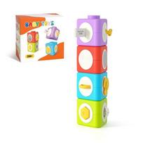 Montessori Activity Cube Busy Board 12-in-1 Travel Toys Airplane Car Educational Activity Stacking  Sensory Toys for Toddlers