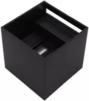 Sieninis šviestuvas Led Line Lite Sieninis lauko šviestuvas CUBE 2x3W 4000K, reguliuojamo švietimo kampo, juodas spalvos