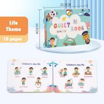 DIY Montessori Quiet Book Busy Board Baby Travel Sensory Activities Toys Kids Early Educational for 2-4 Year Old Boys Girls Gift