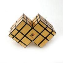 Double 3x3 Conjoined Mirror Face Magic Cube Speed Cube Puzzle Toy For Kids Boys Gift Magic Toys Brain Teasers  Kids Gifts auksas