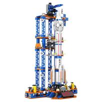 Giant Aerospace Construction Building Blocks Manned Rocket Building Blocks Rocket Model Children DIY Toy Christmas Holiday Gift