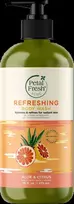 „Petal Fresh“ – grynas alijošiaus ir citrusinių vaisių prausiklis kūnui, 475 ml