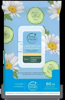 „Petal Fresh“ – grynos, raminančios valomosios servetėlės su agurkais ir ramunėlėmis