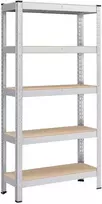 Songmics Lentynų sistema 30x75x150 cm Sidabrinė plieninė saugykla