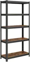Songmics Lentynų sistema 30x75x150 cm Ruda Juoda MDF Plienas