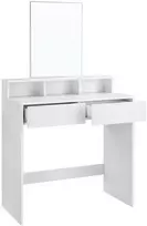 Songmics Ruošimosi staliukas 80x40x140 cm baltas