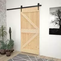 Duris NARVIK Natūrali 100 x 210 cm Kietos pušies medžio durys