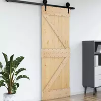 Duris NARVIK Natūrali 70 x 210 cm Kietos pušies medžio durys
