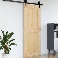 Duris NARVIK Natūrali 90 x 210 cm Kietos pušies medžio durys