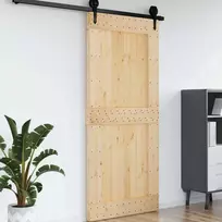 Duris NARVIK Natūrali 100 x 210 cm Kietos pušies medžio durys