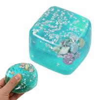 1/2Pcs Taba Squishy Stress Balls Cube - Ocean Sensory Fidget Toy Slow Rise Squishy Toys for Kids and Adults Squeeze Relax Gift
