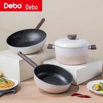 Debo DEP-949 Cappuccino 3-Piece Cookware Set