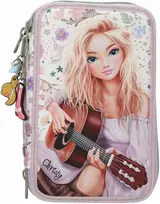 Top Model TOPModel - Triple Pieštukas Case COWGIRL - Kreminis-Coloured with Pale Violetinė Accents
