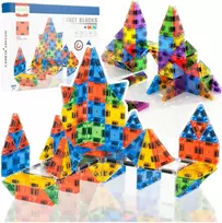 Malplay Magnetinis konstruktorius 3,75 cm mini blokeliais, 76 vnt.