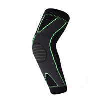 Spandex Compression Arm Sleeves Non-Slip Breathable Arm Pad Fitness Elbow Brace  Women Men S žalia