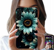 Etui Do Samsung Galaxy A56 5G - Niebieska Gerbera Stokrotka Kwiat +Folia