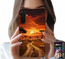Etui Do Samsung Galaxy A36 5G - Safari Afryka Zachód Słońca Piękne Widok