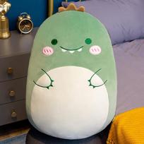 Duck Dumpling Plush Animal Pillow - Cute and Fun Lumbar Cushion Gift Toy 60cm, 0.78kg žalias dinozauras spalva