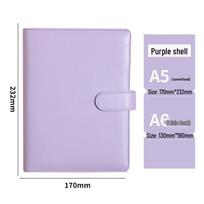 Macaron Soft Leather A5 Loose-leaf Planner & Journal for Students A6