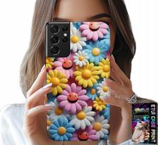 Etui Do Samsung Galaxy S21 Ultra - Kolorowe Kwiatki, Stokrotki Futerał Case