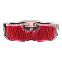 Light Bike Luggage Rack Light Bicycle Warning Reflector Bike Rack Tail Light Bicycle Rear Reflector raudona