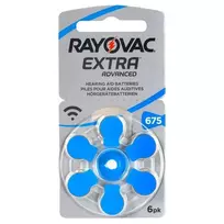Elementai RAYOVAC 675 extra 6vnt PR44 (Atnaujinta)
