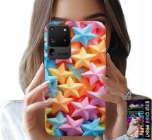 Etui Do Samsung Galaxy S20 Ultra - Kolorowe Gwiazdki Gwiazda Futerał +Folia