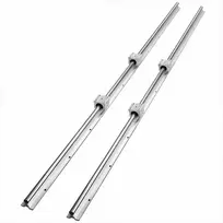 Linijinių kreipiančiųjų bėgių rinkinys CNC staklėms, SBR16 1500mm, anglinis plienas ir aliuminis, 2 bėgiai ir 4 blokai, automatizuotų sistemų komplektas