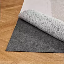 Neslystantis kilimo paklotas, kilimų zonos padas su veltinio pagalvėle ir guminiu griebtuvu, 2.44 x 3.05 m, kietmedžio grindų apsaugai, išlaiko kilimus vietoje, kilimėlio paminkštinimas, grindų apsauga