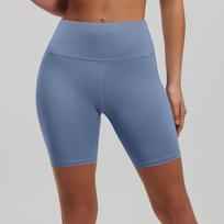 High Waist Seamless Compression Biker Shorts for Women Stretchy Soft Fabric Tummy Control Workout Yoga Shorts XL smėlis